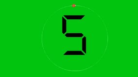 Countdown green screen, The video element of  on a green screen background, Ultra High Definition, 4k video