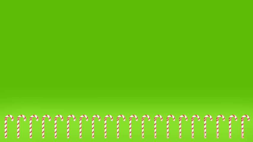 Christmas trees with candy cane and pine tree 4k animation