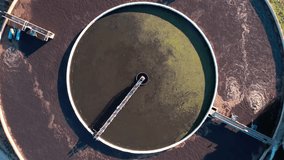 Water Filtration and Purification Station, Birdseye Aerial View of Circular Pool on Sunny Day - Powered by Shutterstock - Get 15% off with code: PIKWIZARD15