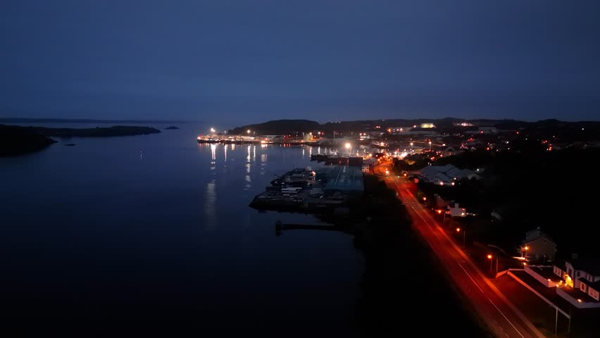 Aerial view of Killybegs in County Donegal, Ireland. Royalty-Free Stock Footage #1109789679