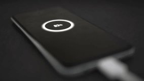 Mobile smart phones quik charging indicator on desk - Powered by Shutterstock - Get 15% off with code: PIKWIZARD15