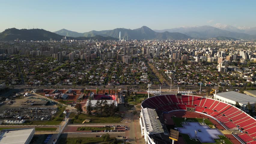 Estadio Nacional is the national stadium of Chile, is located in the Ñuñoa district of Santiago. It is the largest stadium in Chile with an official capacity of 48,665. 