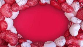 Hearts motion for Valentine's day Greeting love video. Romantic animation on for Valentine's day, St. Valentines Day, Mother's day, Wedding anniversary invitation e-card - Powered by Shutterstock - Get 15% off with code: PIKWIZARD15
