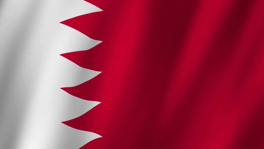 Bahrain Flag. National 3d Bahrain flag waving. Flag of Bahrain footage video waving in wind. Flag of Bahrain 4K Animation Royalty-Free Stock Footage #1109824317