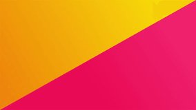 Yellow and pink combination background animation for sales promotion. Geometric shape background for promotional writing.