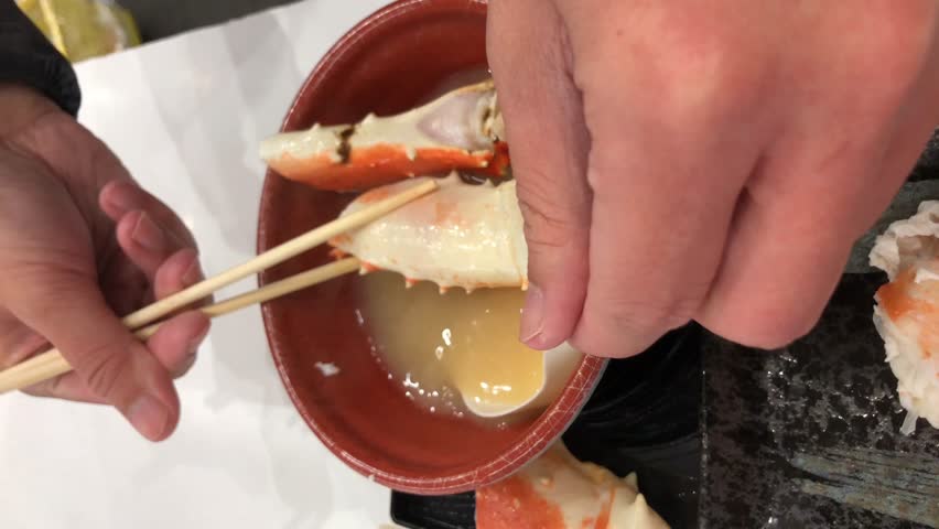 Alaska Crab Leg Soup in Japan
