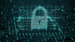 Security hologram virtual hud pin with shield and lock. Concept of finance data privacy and smartphone VPN service protection. Blockchain and secure crypto wallet background - Powered by Shutterstock - Get 15% off with code: PIKWIZARD15