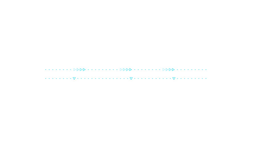 Animated sci-fi HUD element with dotted lines and arrows.