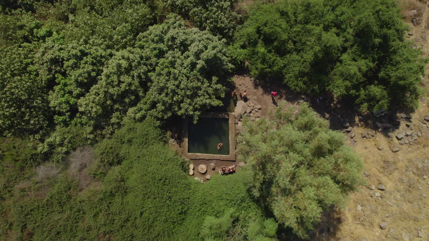 Ein Aya (Ein Eya) - a spring in the south of the Golan Heights, The spring is on the slope of the towards Yarmukh, overlooks the amazing landscapes of the Israel-Syria-Jordan border