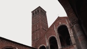 Exploring the Romanesque grandeur of Basilica di Sant'Ambrogio, a medieval masterpiece in Italy. A video showcasing its historic charm and Romanesque architectural splendour.
