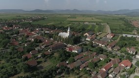 aerial video Romania city of Satu Mare, Romania, drone video