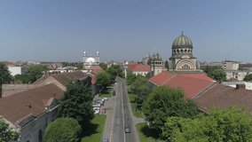 aerial video Romania city of Satu Mare, Romania, drone video