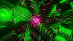 A neon, hypnotic, and seamless VJ loop with psychedelic influence.