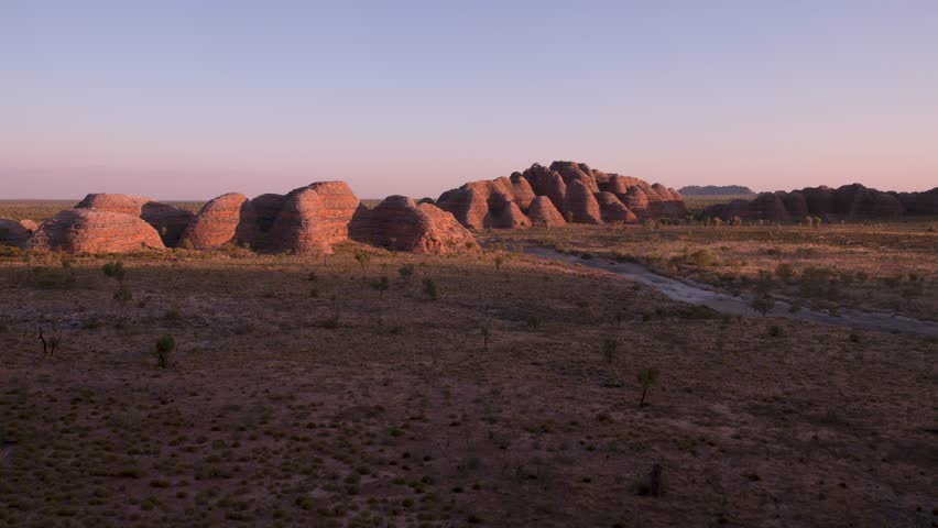 Picaninny Creek Lookout, Purnululu (Bungle Bungles) National Park, Western Australia Sunset Golden Hour Timelapse 4K