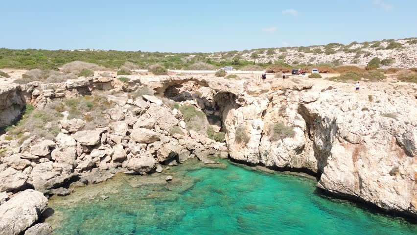Blue Lagoon, Stone arch and azure lagoon