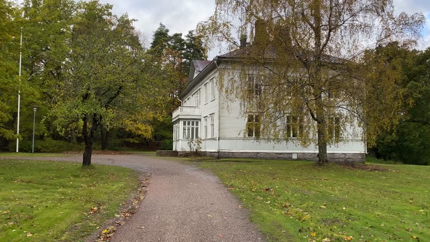 Old wooden manor in Finland
