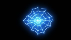 Animated spider web icon with neon saber effect - Powered by Shutterstock - Get 15% off with code: PIKWIZARD15