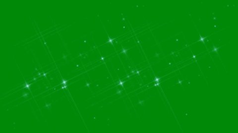 Glitter sparkle animated green screen, 3D Animation, Ultra High Definition, 4k video Stock-video