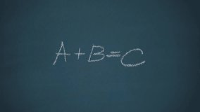 School teaching of mathematics and sciences. Mathematical formula on a blackboard in a school classroom. - Powered by Shutterstock - Get 15% off with code: PIKWIZARD15