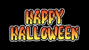 Animated Video of Happy Halloween Greetings