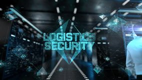 logistics security. IT Administrator Activating Modern Data Center Server with Hologram. - Powered by Shutterstock - Get 15% off with code: PIKWIZARD15