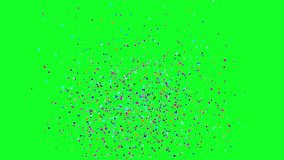 birthday celebration confetti, congratulations animated greeting background greenscreen rainbow red blue usa - Powered by Shutterstock - Get 15% off with code: PIKWIZARD15
