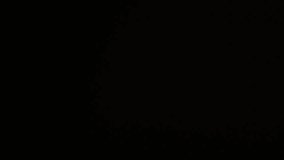 Elegant lens flare Light Leak overlay on black background. Spherical Optical Prism Light abstract background 4K. High quality 4k footage