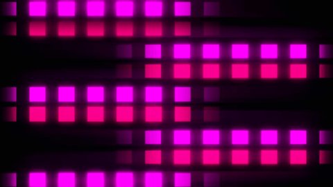 Red - ruby pink fuchsia rose neon squares grid stage lights spots floods lighting neon lights red and neon light blue. Abstract celebrate background light stage , podium show 4k  : vidéo de stock