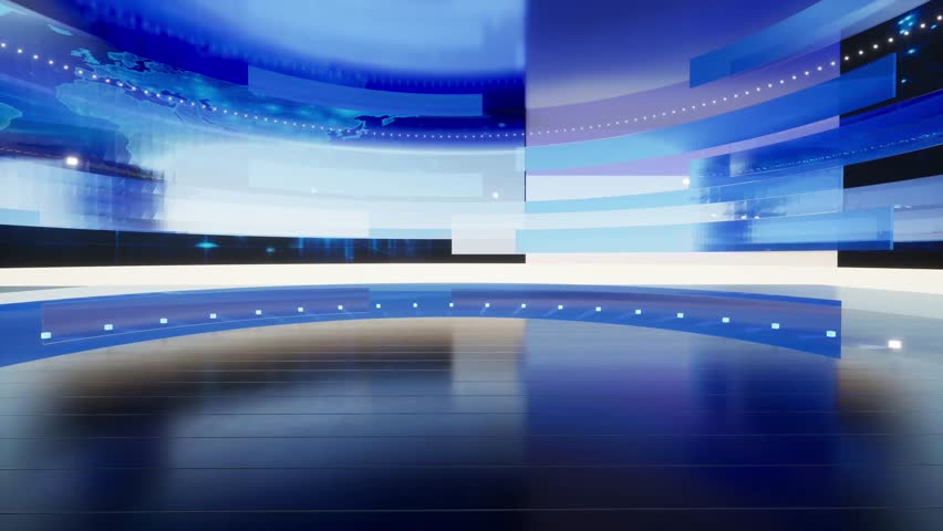 World Map background. news Studio Background for news report and breaking news on world live report