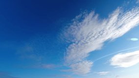 Soothing blue sky background with cirrus clouds moving slowly. Versatile, peaceful - Powered by Shutterstock - Get 15% off with code: PIKWIZARD15