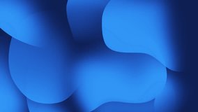 Abstract fluid shapes blue gradient background looping animation. 4K video 3840x2160