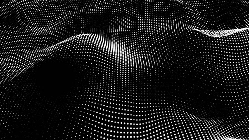 Abstract and technology dots wave background. Dot pattern with halftone effect. abstract wave technology background with black color digital Dot background animation. Royalty-Free Stock Footage #1109988119