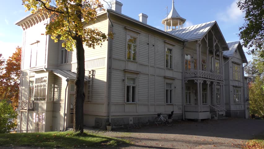 Old wooden manor in Helsinki