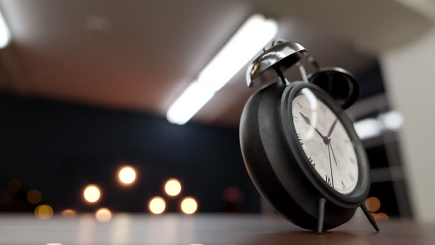 3d visualization of an antique clock made of wood