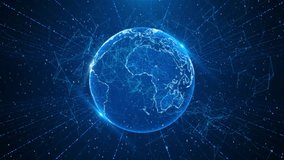 Digital information Technology Network Data Connection, Cyber Security, Futuristic Worldwide Business Global Background Concept, artificial intelligence planet Virtual digital Earth. 3D Illustration - Powered by Shutterstock - Get 15% off with code: PIKWIZARD15