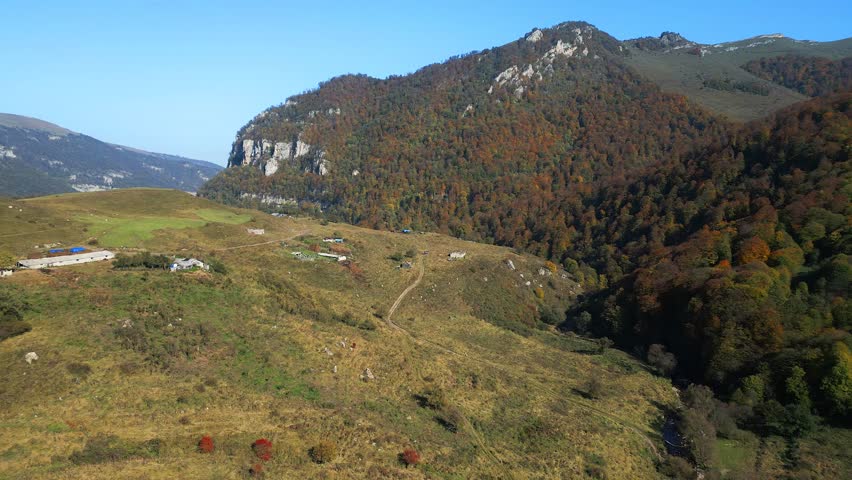 landscape with mountains and sky