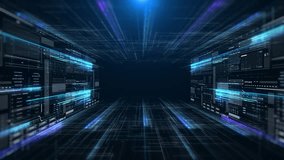 HUD interface digital panel technology areal fly through view 4K motion screen concept. - Powered by Shutterstock - Get 15% off with code: PIKWIZARD15