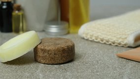 Solid shampoo and conditioner for hair. Natural eco-friendly organic cosmetics - Powered by Shutterstock - Get 15% off with code: PIKWIZARD15