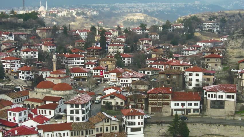 Safranbolu District of Karabuk province is one of the oldest cities in the world and is on the UNESCO heritage list. Historical wooden Ottoman Mansions and snowy winter landscape