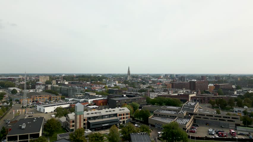 Aerial shot of Breda moving upwards | Shutterstock HD Video #1110045113