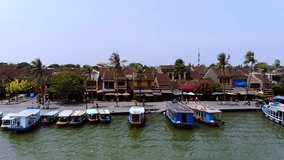 Aerial 4K drone footage of Hoi An city, Vietnam