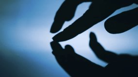 Woman's Gentle Hand Touches the Smooth Surface of Water Creating Ripples on It. Woman's Finger Creating Circles on Water Surface. Background Shot for Skin Care Cosmetics Commercial.Slow Motion - Powered by Shutterstock - Get 15% off with code: PIKWIZARD15