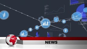 animation of news text globe data processing and network of connections  - Powered by Shutterstock - Get 15% off with code: PIKWIZARD15