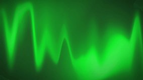Animation of new season text in blue and purple over defocused green wave on dark background. Retail, sale, fashion, online shopping, digital interface and communication digitally generated video.