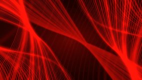 Abstract Red silk waves curved  neon lights Background Animation. Gradient Black and Red Luxury Backgrounds For Design Template, Presentation and Business Corporate. Looped Motion Video 4k