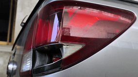 
Car tail lights broken, 3 video clips