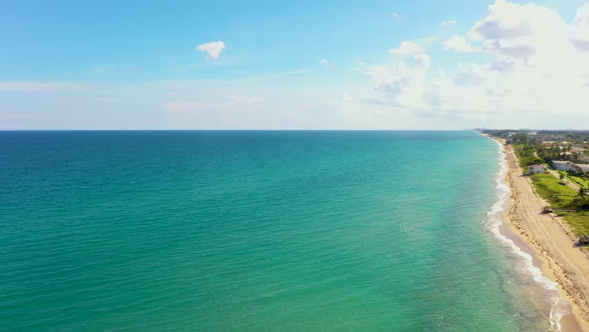 An incredible panning shot of the South Florida Coastline Delray Beach.