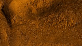 Surface of the Mars. Aerial view of red planet Mars. Elements of this video furnished by NASA.
