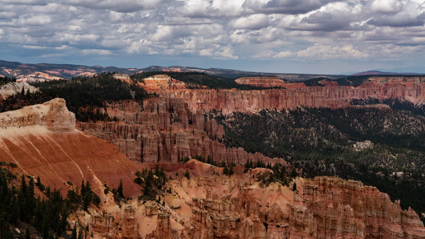 Bryce Canyon Time Lapse Rainbow Point Telephoto Tilt Down Utah USA