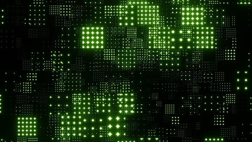Seamless loop abstract global digital network. Green Network connection structure. Digital background with dots. Big data visualization. space travel, music performance. animation. stage visual | Shutterstock HD Video #1110128701